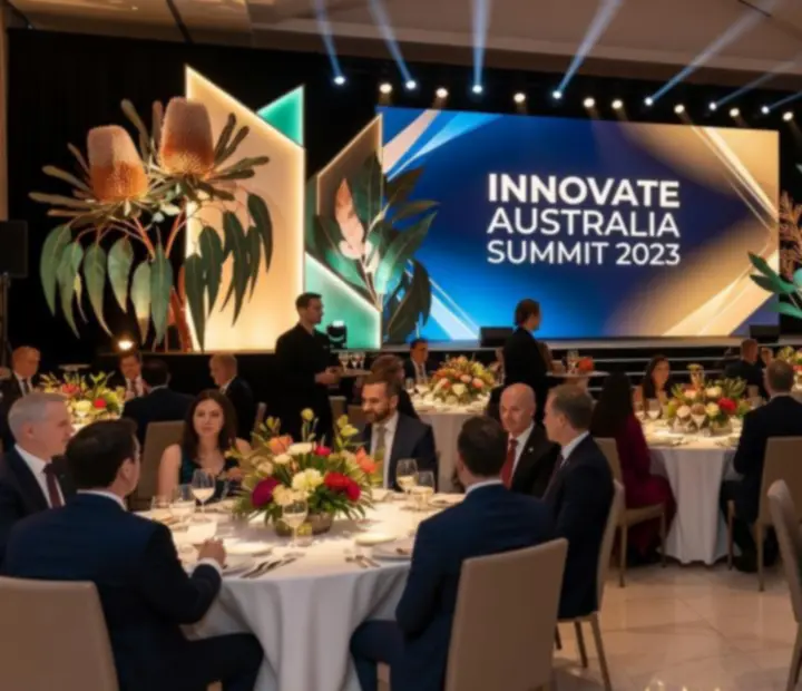 Executive guests networking at a sophisticated corporate event case study